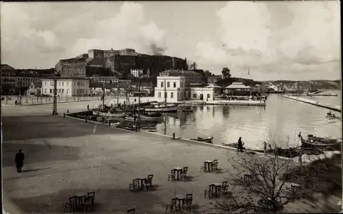 Foto Ak Korfu Griechenland, La Quai