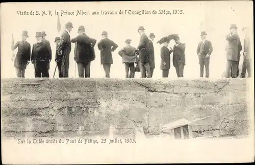 Ak Liège Lüttich Wallonien, Prinzenbesuch zur Exposition Universelle et Internationale 1905