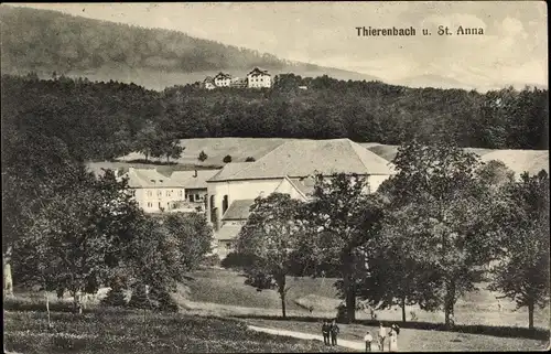 Ak Thierenbach Jungholtz Jungholz Elsass Haut Rhin, Panorama mit St. Anna