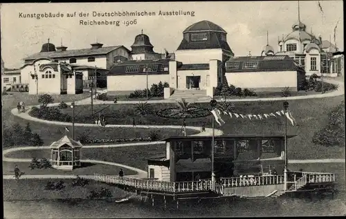Ak Liberec Reichenberg in Böhmen, Deutschböhmische Ausstellung 1906, Kunstgebäude