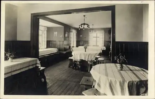 Ak Roßleben Wiehe im Kyffhäuserkreis, Jugendheim Mittelelbehaus, Tagesraum