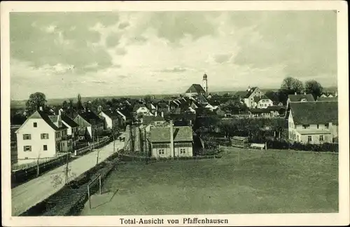 Ak Pfaffenhausen in Oberschwaben Unterallgäu, Totalansicht der Ortschaft