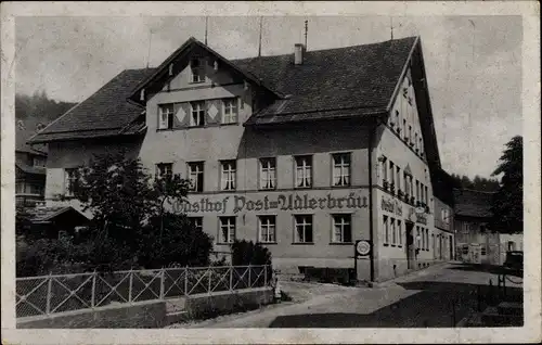 Ak Rettenberg im Allgäu, Gasthof und Pension Post Adlerbräu