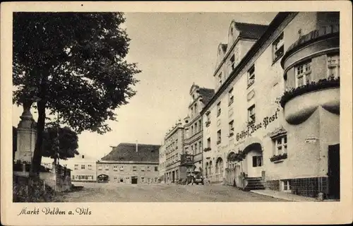 Ak Velden an der Vils Niederbayern, Gasthof Neue Post