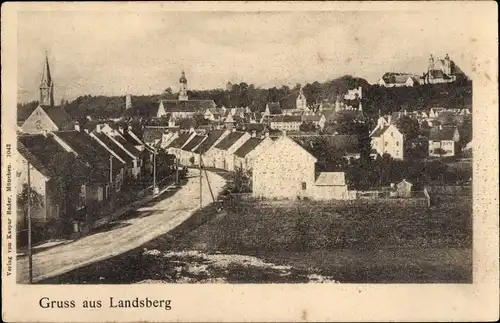 Ak Landsberg am Lech Oberbayern, Blick auf den Ort