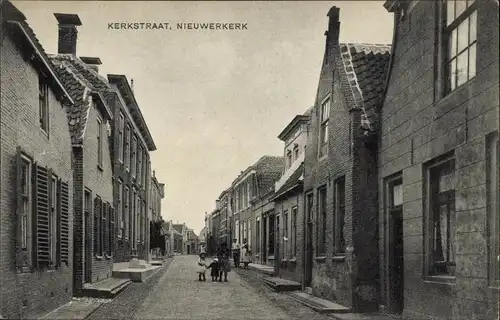 Ak Nieuwerkerk Schouwen-Duiveland Zeeland Niederlande, Kerkstraat