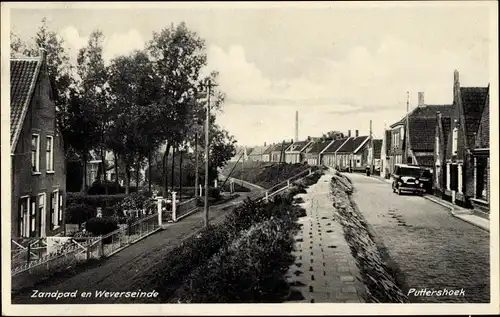 Ak Puttershoek Südholland, Zandpad en Weverseinde