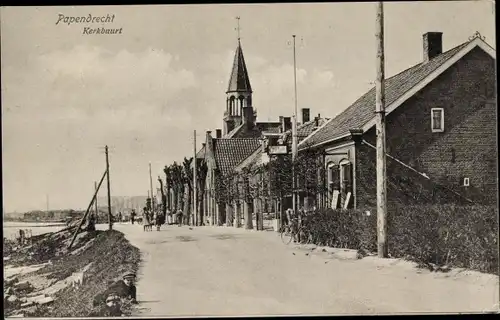 Ak Papendrecht Südholland, Kerkbuurt