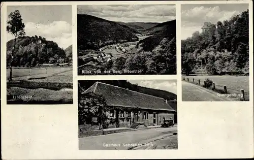 Ak Erfenstein Esthal in der Pfalz, Gastwirtschaft, Spangenburg, Landschaft