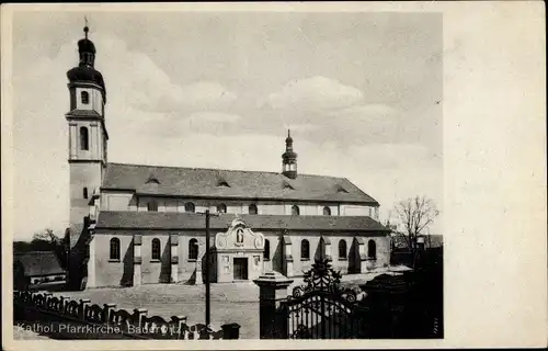 Ak Baborów Bauerwitz Oberschlesien, Katholische Pfarrkirche