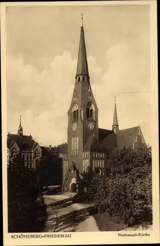 Ak Berlin Schöneberg Friedenau, Nathanael Kirche