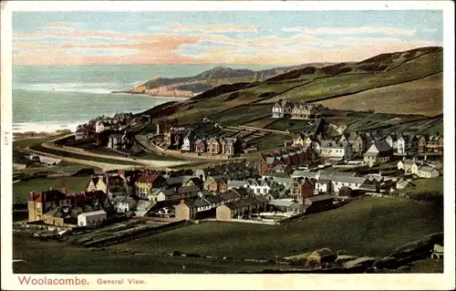 Ak Woolacombe Devon England, General View