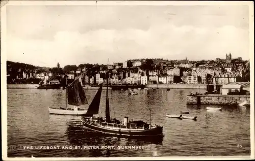 Ak Saint Peter Port Guernsey Kanalinseln, The Lifeboat