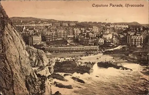 Ak Ilfracombe Devon England, Capstone Parade