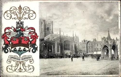Ak Cambridge East England, Cambridge Borough, Wappen
