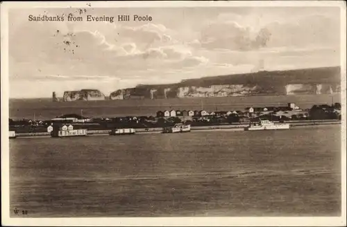 Ak Poole South West England, Sandbanks from Evening Hill