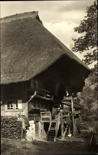 Ak Bauernhaus im Schwarzwald