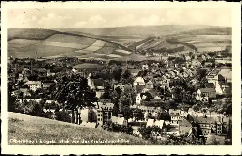 Ak Olbernhau im Erzgebirge, Blick von der Kretzschmarhöhe