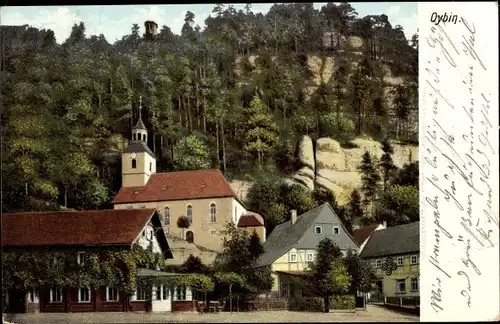 Ak Oybin in Sachsen, Kirche am Oybiner Berg