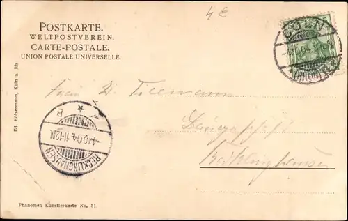 Ak Köln am Rhein, Jan van Werth Denkmal, Rathausturm