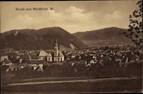 Ak Waldkirch im Breisgau Schwarzwald, Ortsansicht