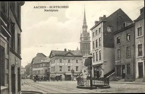 Ak Burtscheid Aachen Nordrhein Westfalen, Marktplatz
