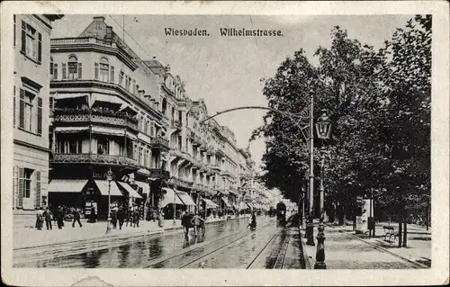 Ak Wiesbaden in Hessen, Wilhelmstraße