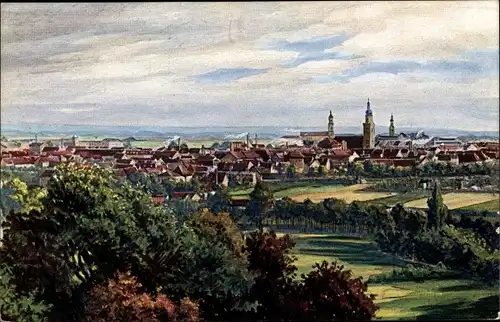 Ak Erlangen in Mittelfranken Bayern, Ortsansicht