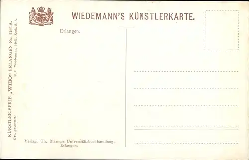 Ak Erlangen in Mittelfranken Bayern, Ortsansicht