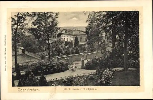 Ak Odenkirchen Mönchengladbach am Niederrhein, Blick vom Stadtpark