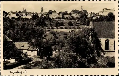 Ak Rothenburg ob der Tauber Mittelfranken, Ortsansicht