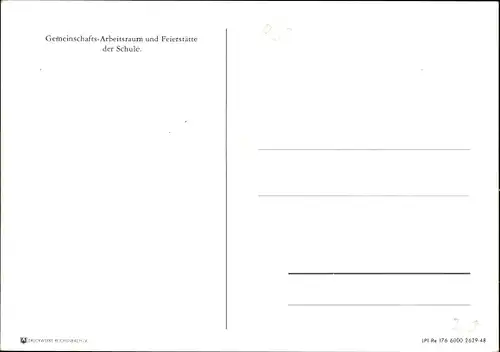 Ak Schweinsburg Neukirchen, SED Parteischule Julius Motteler, Gemeinschafts-Arbeitsraum