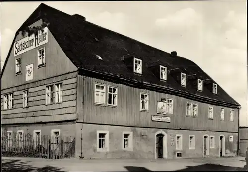 Ak Zinnwald Georgenfeld Altenberg im Erzgebirge, HO Gaststätte Sächsischer Reiter