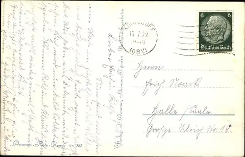 Ak Ramsau im Berchtesgadener Land Oberbayern, Ortspartie, Kirche