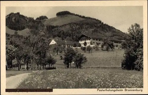 Ak Brannenburg in Oberbayern, Blick zum Posterholungsheim