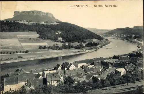 Ak Königstein an der Elbe Sächsische Schweiz, Lilienstein