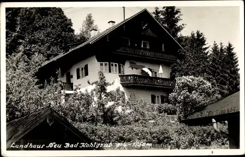 Foto Ak Bad Kohlgrub in Oberbayern, Landhaus Neu