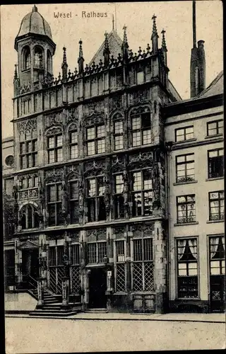 Ak Wesel am Niederrhein, Rathaus