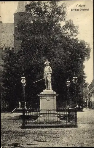 Ak Kalkar am Niederrhein, Seydlitz-Denkmal