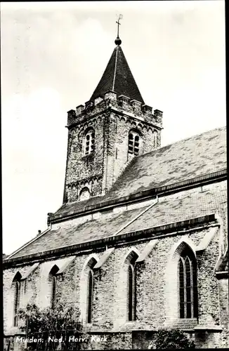 Ak Muiden Nordholland Niederlande, Ned. Herv. Kerk