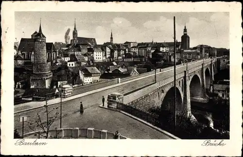 Ak Bautzen in der Oberlausitz, Brücke