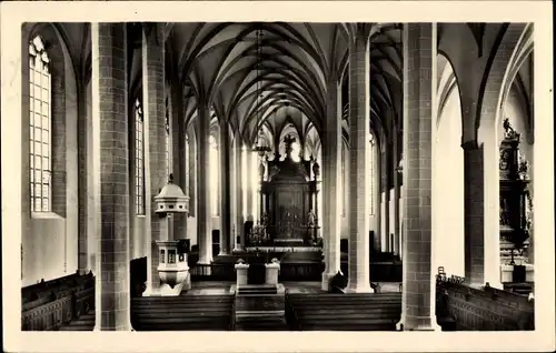 Ak Bautzen in der Oberlausitz, Inneres der Petrikirche