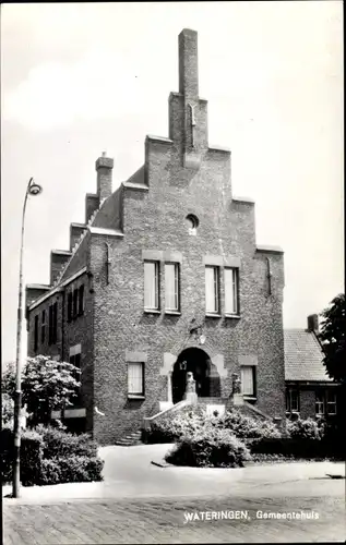 Ak Wateringen Südholland, Gemeentehuis