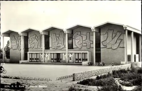 Ak Son en Breugel Nordbrabant, R. K. Kerk St. Petrus Banden