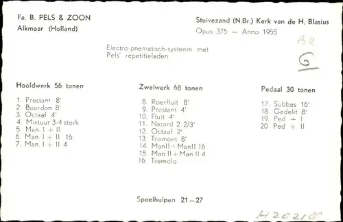 Ak Stuivezand Nordbrabant, Kerk van de H. Blasius