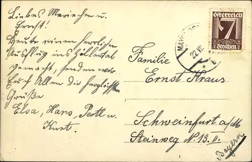 Ak Mayrhofen im Zillertal Tirol, Gesamtansicht