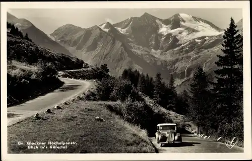 Ak Großglockner Tirol, Hochalpenstraße, Käfertal