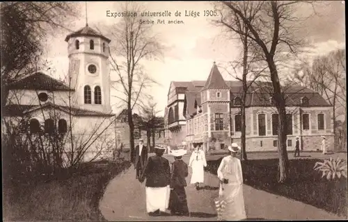 Ak Liège Lüttich Wallonien, Exposition Universelle 1905, Serbie Art ancien