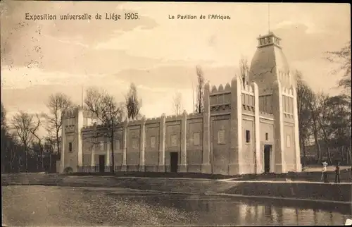 Ak Liège Lüttich Wallonien, Exposition Universelle 1905, Le Pavillon de l'Afrique