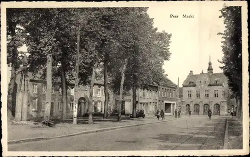 Ak Peer Flandern Limburg, Markt